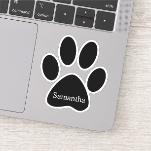 Sticker Pot de chat personnalisé animal de compagnie perso