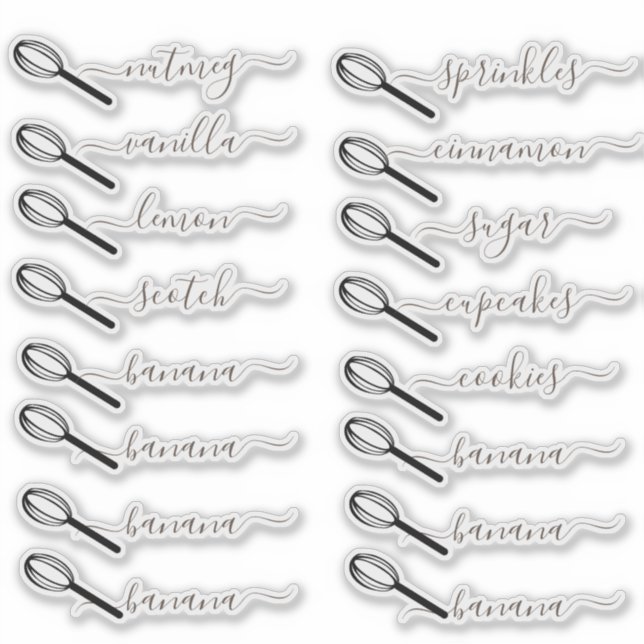 Sticker Pot de rangement pour boulangerie organisation de  (Devant)