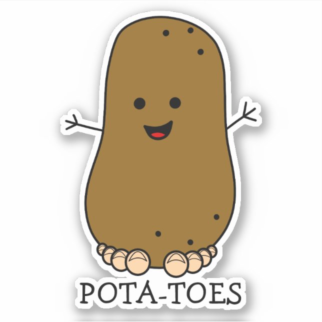 Sticker Pota-Toes Patate Drôle (Devant)