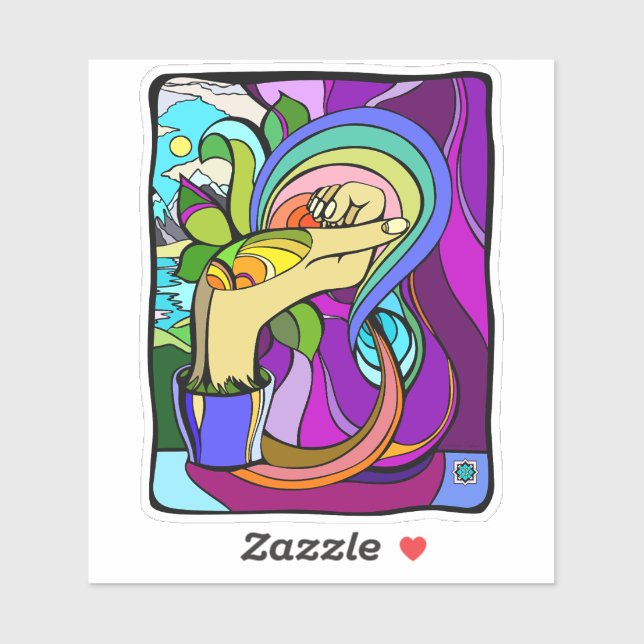 Sticker Potentiel racine (Feuille)