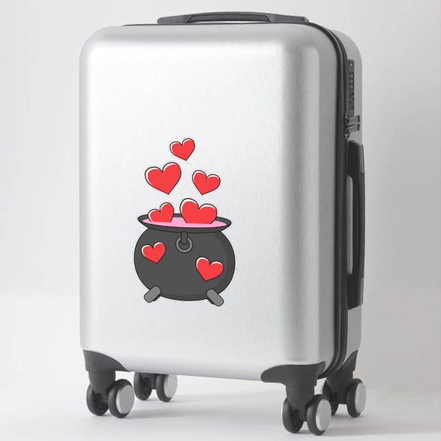 Sticker Potion d'amour des coeurs (Sur valise)