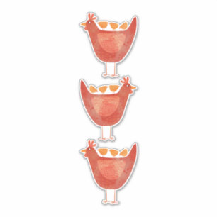 Sticker Poules et poules