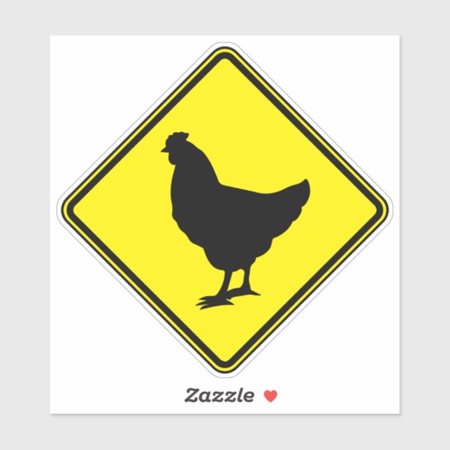 Sticker Poulet Clipart Art animal Poulet Silhouette Averti (Feuille)