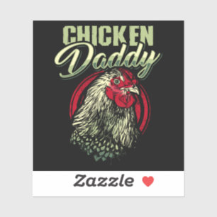 Sticker Poulet Papa Poulet Agricole Volaille