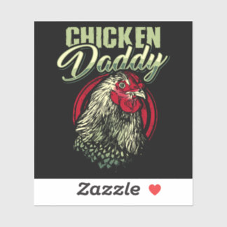 Sticker Poulet Papa Poulet Agricole Volaille