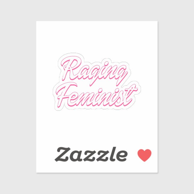 Sticker Poupée féministe en colère (Feuille)