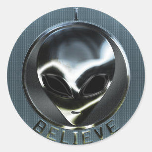 Sticker pour Alien métallique 05