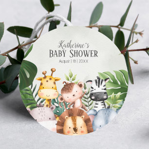 Sticker pour animaux de Safari de la Jungle mignon