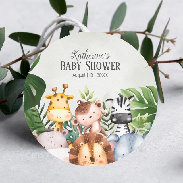 Sticker pour animaux de Safari de la Jungle mignon (Créateur téléchargé)