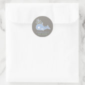 Sticker pour Baby shower de bébé maman Blue Whale (Sac)