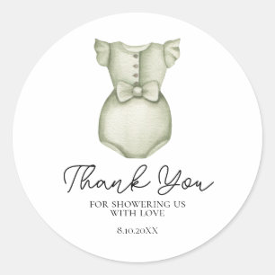 Sticker pour Baby shower fille en tenue Boho migno