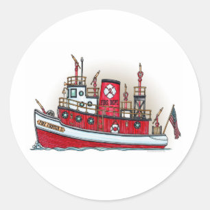Sticker pour bateau à incendie