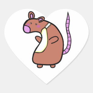Sticker pour bébé rat