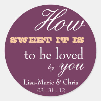 sticker pour bonbons mariage