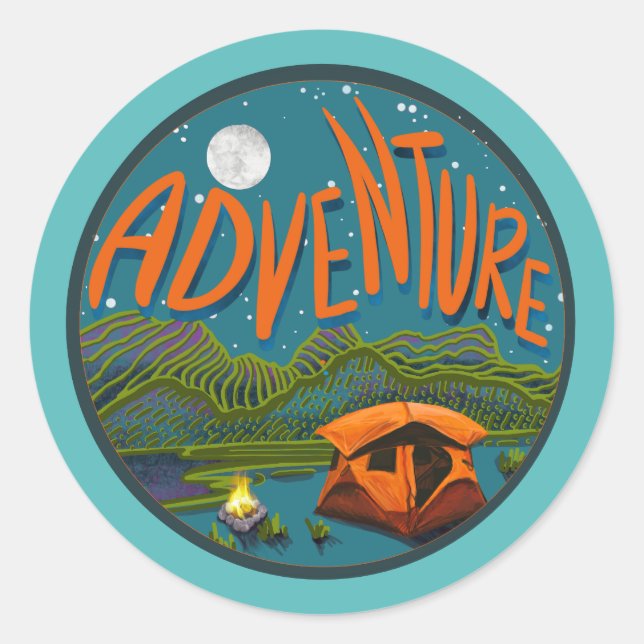 Sticker pour camping aventure (Devant)