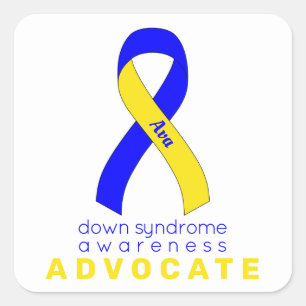 Sticker pour Carré blanc de Down Syndrome Advocate