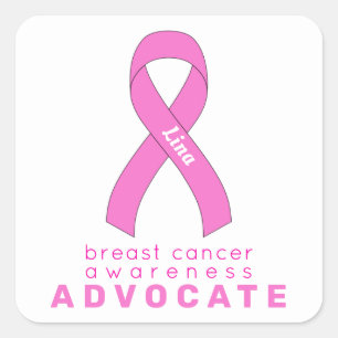 Sticker pour Carré blanc de l'avocat du cancer du