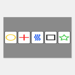 Sticker pour cartes Zener - Gris