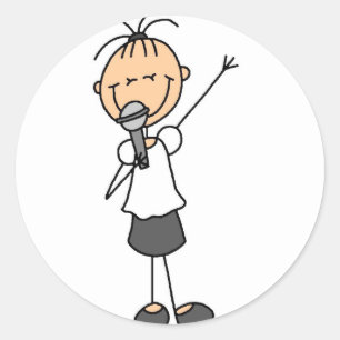 Sticker pour chanteuse