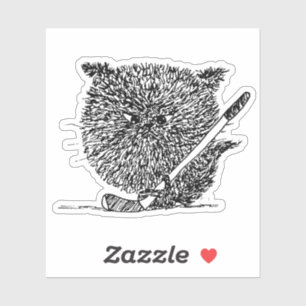 Sticker pour chat de hockey