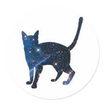 Sticker pour chat Galaxy