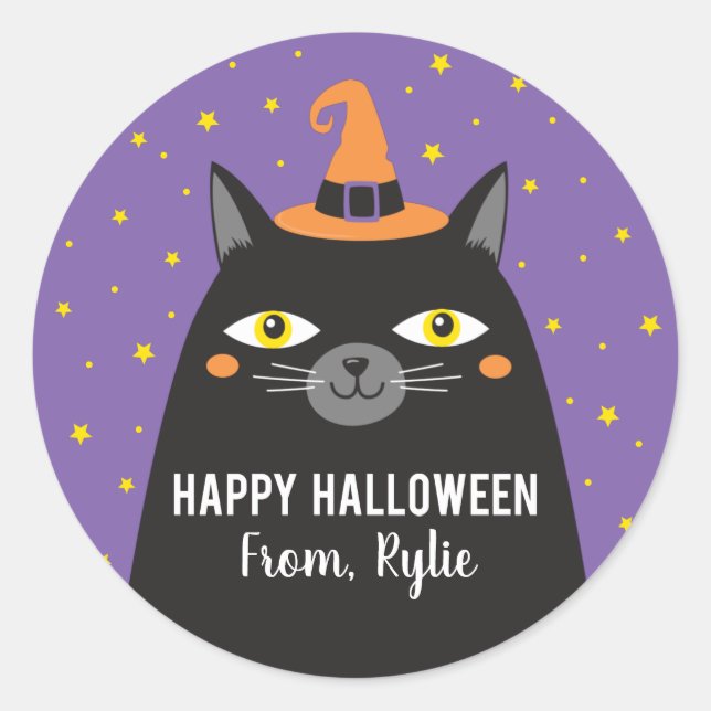 Sticker pour chat Halloween (Devant)
