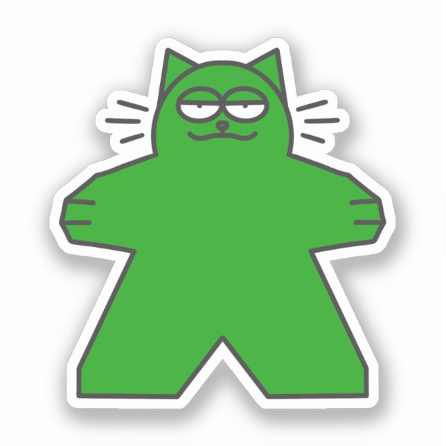 Sticker pour chat Meeple (Recto)