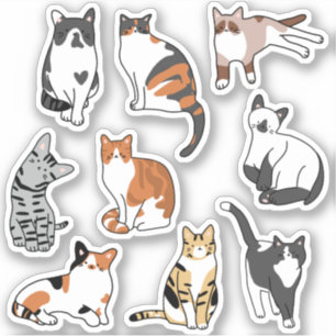 Sticker pour chat mignon
