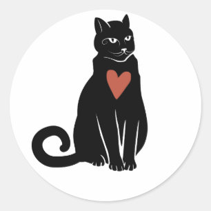 Sticker pour chat noir