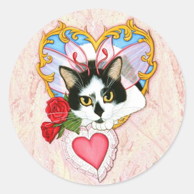 Sticker pour chats Feline Valentine (Devant)