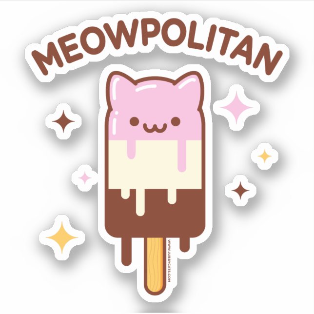 Sticker pour chats MEOWPOLITAN (Devant)