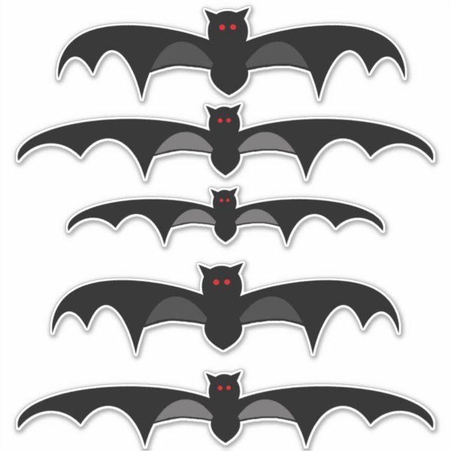 Sticker pour chauve-souris d'Halloween (Devant)