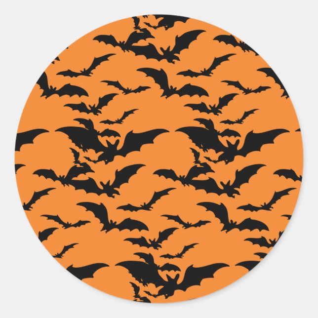 Sticker pour chauve-souris d'Halloween (Devant)