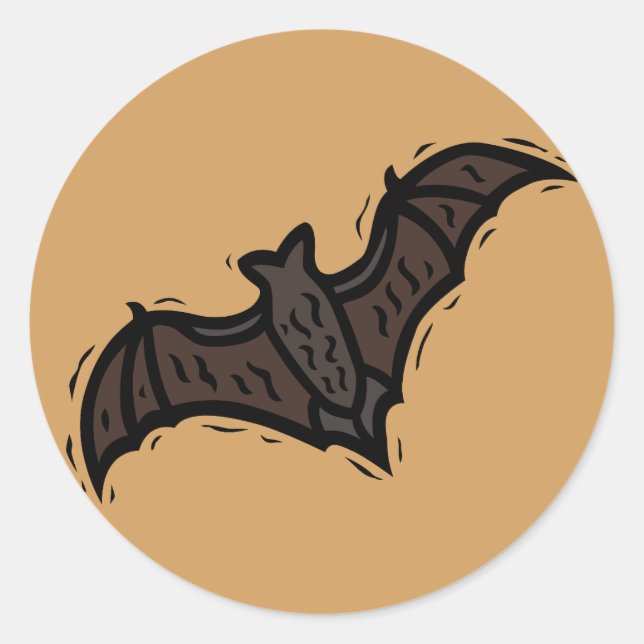 Sticker pour chauve-souris orange (Devant)