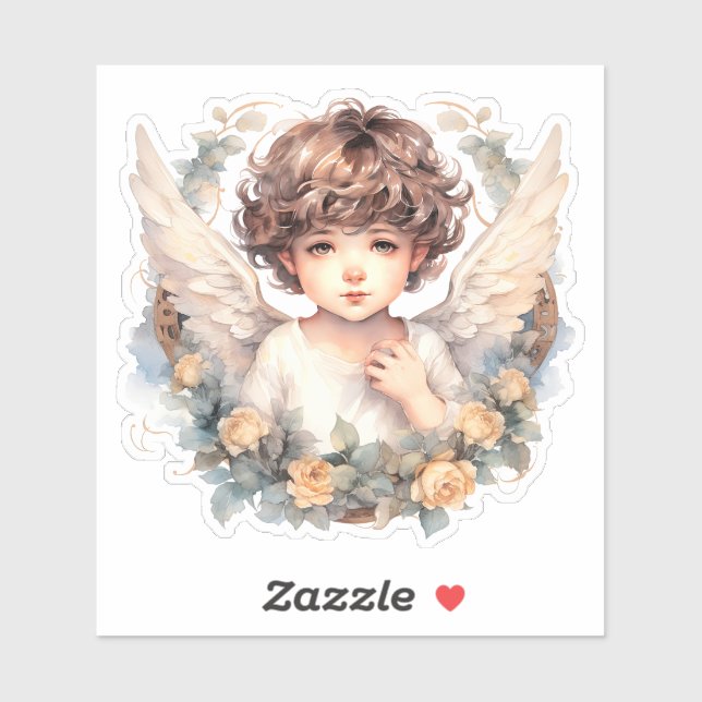 Sticker pour cherubs adorable (Feuille)
