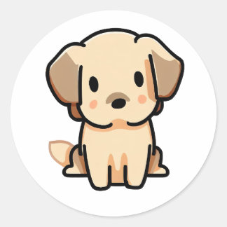 Sticker pour chien mignon