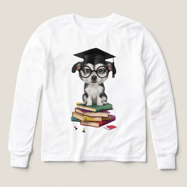 Sticker pour chien Smart Graduation - Coupe mignon (Motif recto)