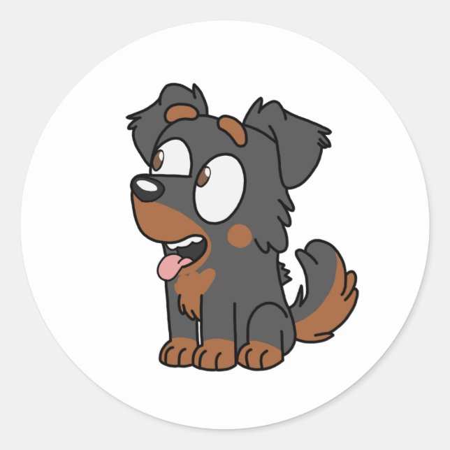Sticker pour chiot mignon (Devant)