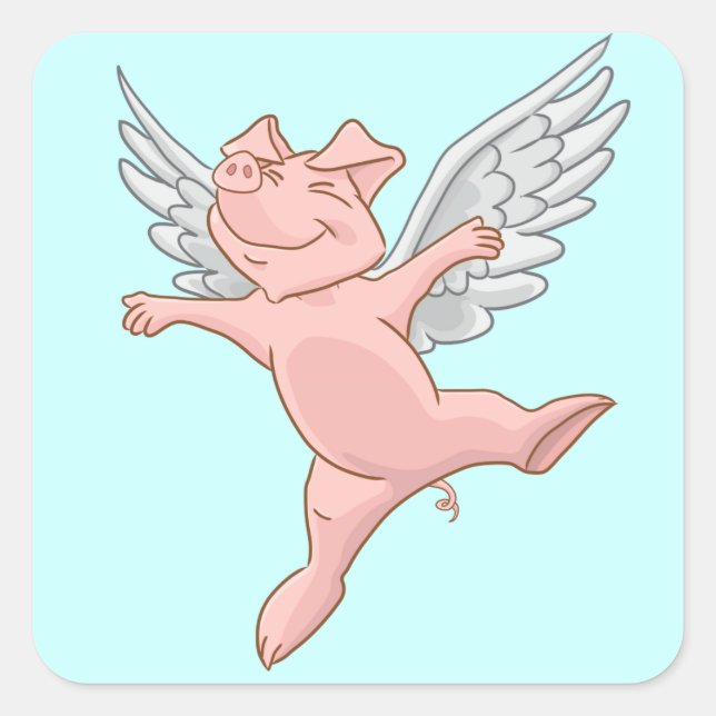 Sticker pour cochon volant (Devant)
