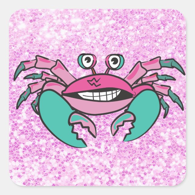 Sticker pour crabe rose et sabot (Devant)