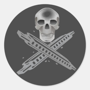 Sticker pour crâne et os