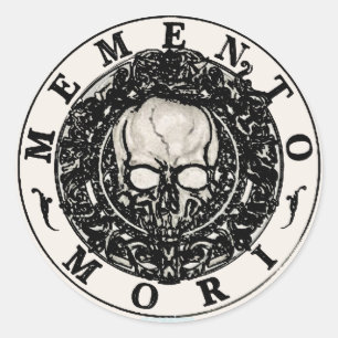 Sticker pour crâne Memento Mori