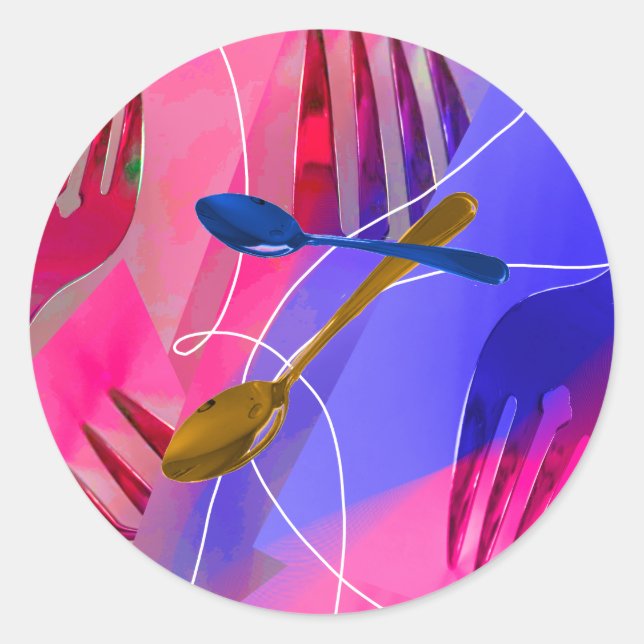 Sticker pour cuillères et fourches (Devant)