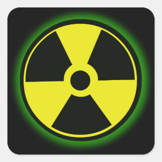 Sticker pour danger nucléaire