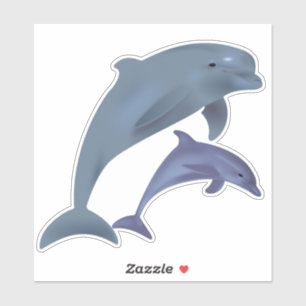 Sticker pour dauphins de verdure