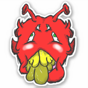 Sticker pour dent jaune Zippy Trippy Alien Dazs