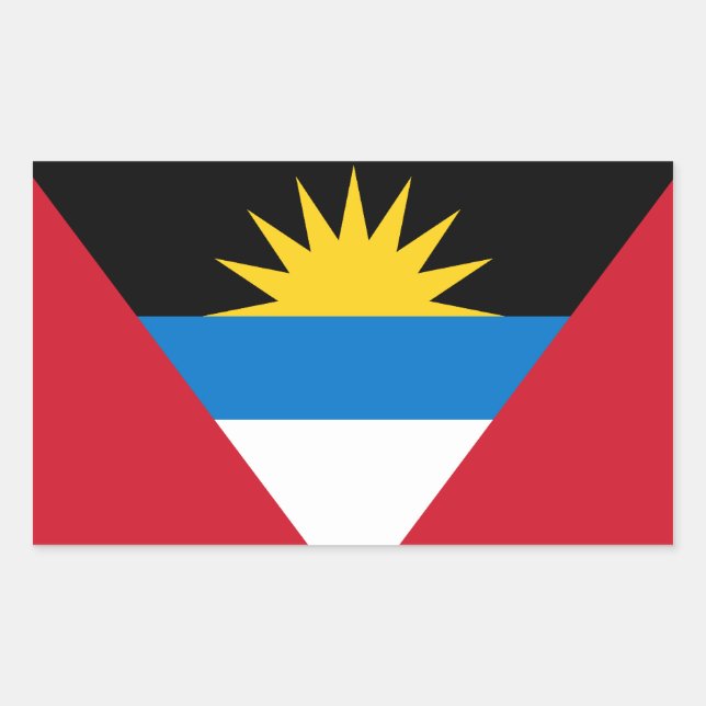 Sticker pour Drapeau Antigua-et-Barbuda (Devant)
