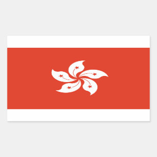 Sticker pour drapeau de Hong Kong*