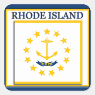 Sticker pour drapeau de l'État de Rhode Island