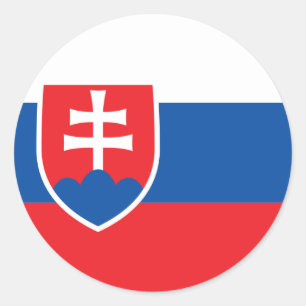 Sticker pour drapeau de Slovaquie